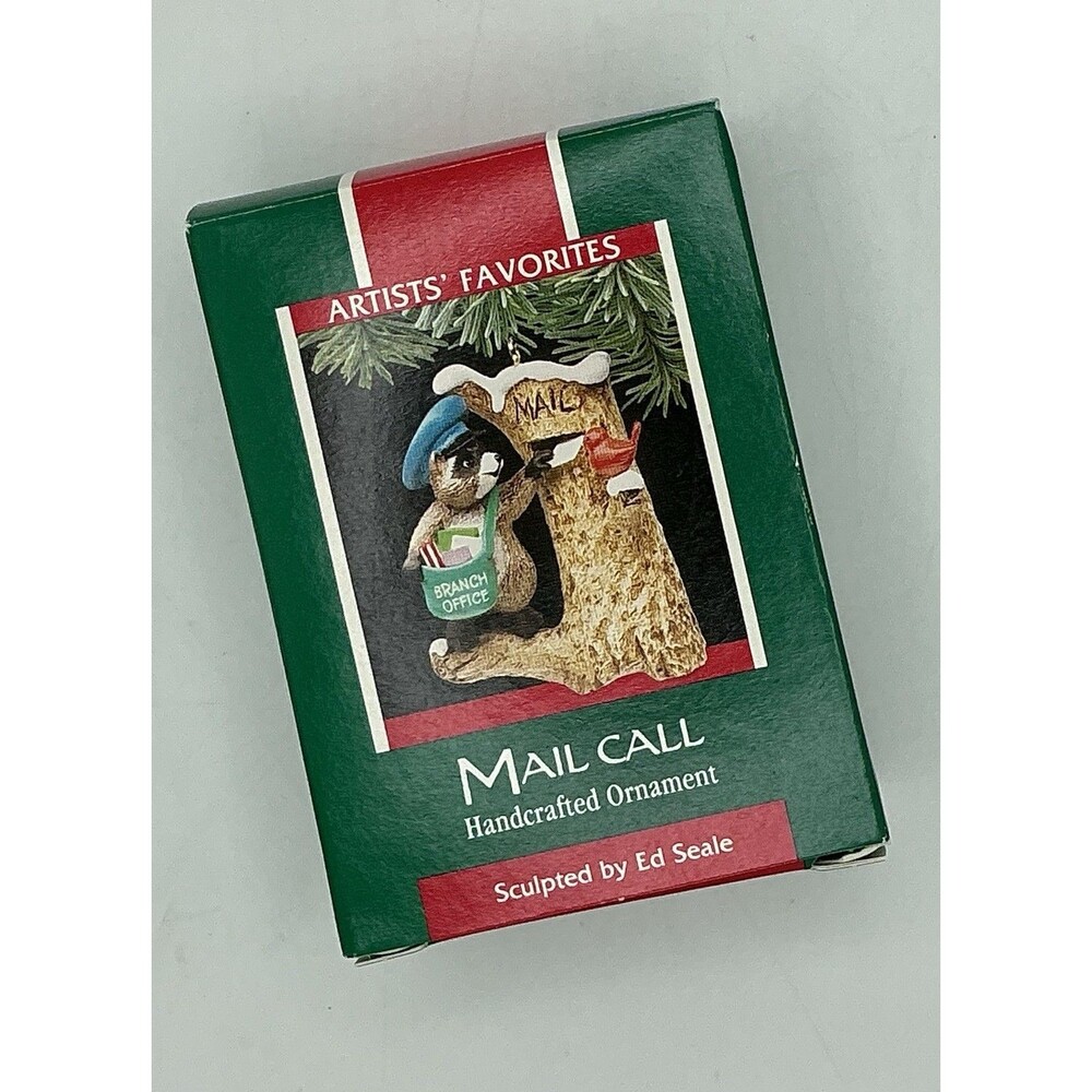 Hallmark Keepsake Ornament 1989 Mail Call Raccoon Delivering Mail 23-278-9102